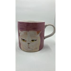 NEW Anthropologie Carole Akins Furry Friends Cat Mug Cup